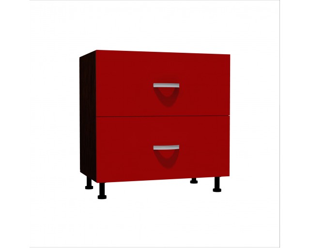 Corp inferior 80 cu 2 sertare metalice greutate Zebra rosu Corp inferior 80 cu 2 sertare metalice greutate Zebra rosu
